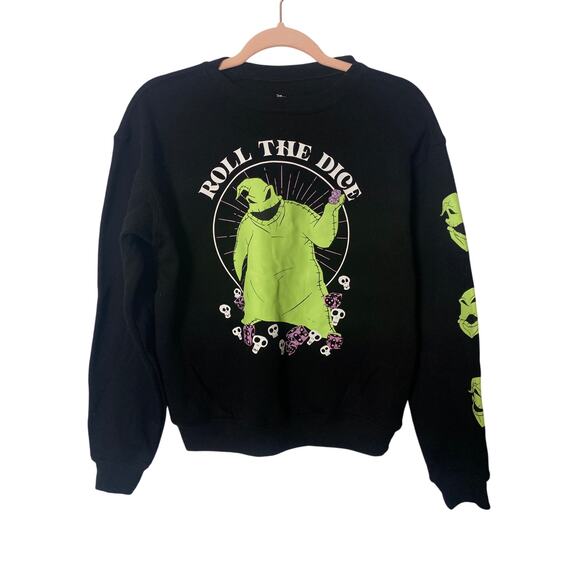 Disney Nightmare Before Christmas Oogie Boogie "Roll The Dice" Sweatshirt XS - Picture 1 of 7